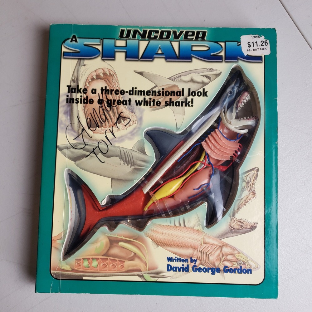 Uncover a Shark David George Gordon 3D Anatomy Model Board Book Silver Dolphin
